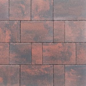 Брусчатка Квадриум Ландхаус Color mix Винный 40