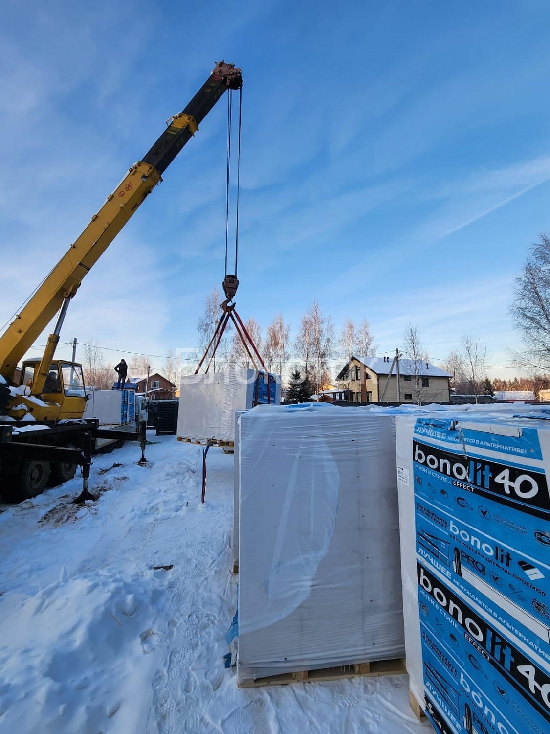 Газобетонные блоки Бонолит D500 600х250х75 перегородочные